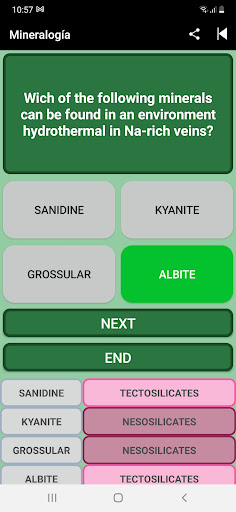 Mineralogy - Geology - Quiz Screen 3