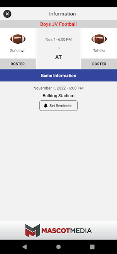 Sundown Roughnecks Athletics Screen 3
