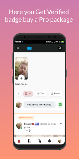 Android application Socigram - Social platform screenshort