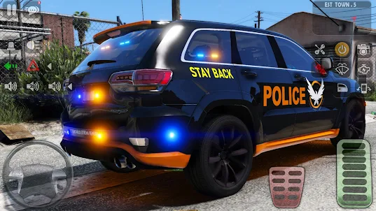 UK Police Car Parking-Car Game