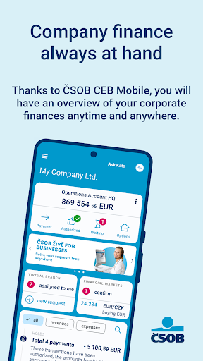 Android application ČSOB CEB Mobile screenshort