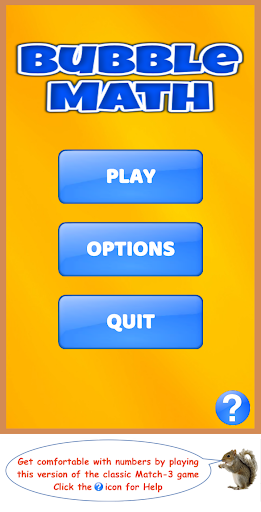Android application Bubble Math: Match 3 Game screenshort