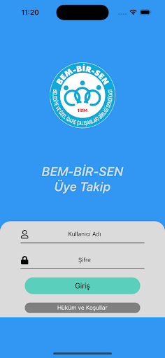 Android application Bem Bir Sen Üye Takip screenshort