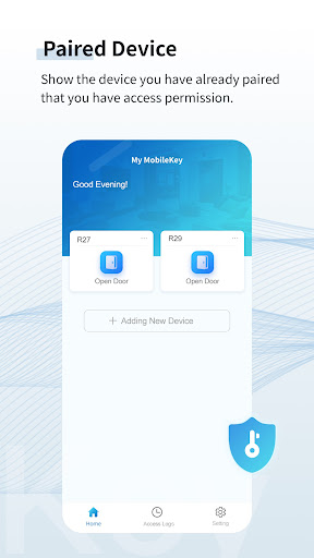 My MobileKey Screen 3