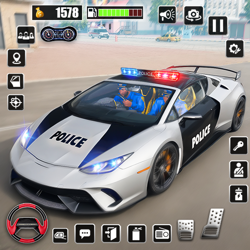 Crazy Car Chase: Police Games logo
