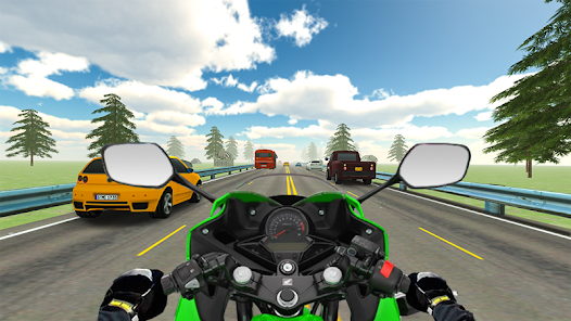 VR Highway Traffic Bike Racer  screenshots 1