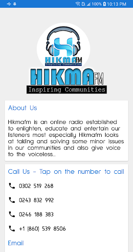 Hikma FM Online Screen 2