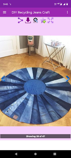 DIY Recycling Jean Craft Screen 3