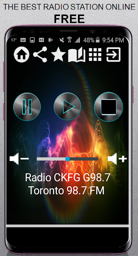 Android application CA Radio CKFG G98.7 Toronto 98 screenshort