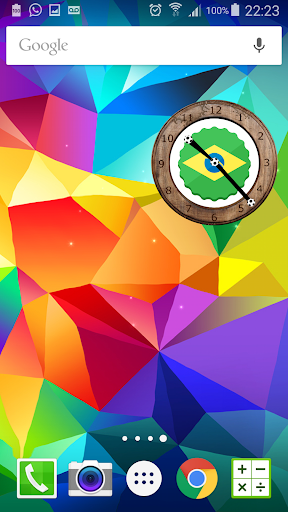 Android application Widget Relógio do Brasil screenshort