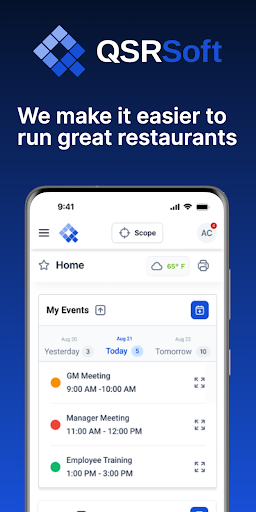 Android application MyQsrSoft screenshort