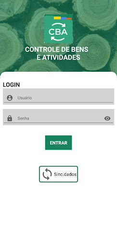 Android application CBA - Controle de Bens e Ativ. screenshort