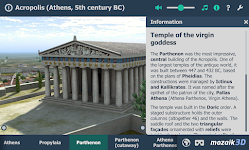 screenshot of Acropolis educational 3D scene