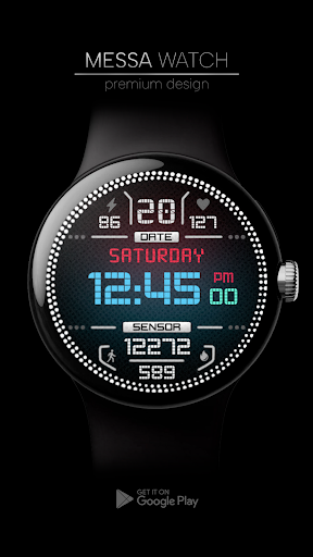 Android application Digital Watch Face Pro screenshort