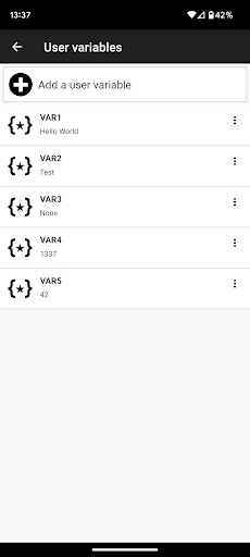 Screenshot of NFC Tasks