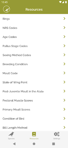BTO Ringing & NRS Info Screen 3
