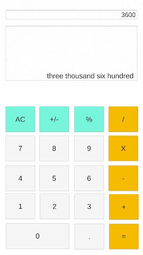 Calculator: Number to Words Screen 2