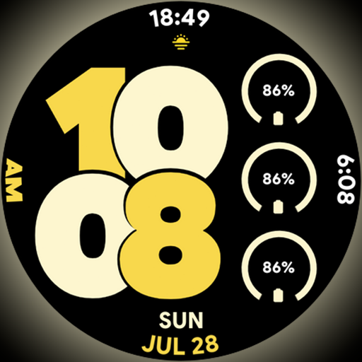 Pixel Sporty - Watch face Logo