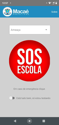 Android application SOS ESCOLA MACAÉ screenshort