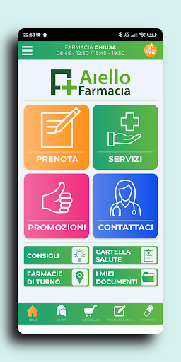 Android application Farmacia Aiello screenshort