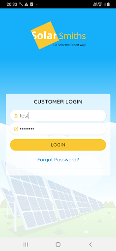 Android application SolarSmiths screenshort