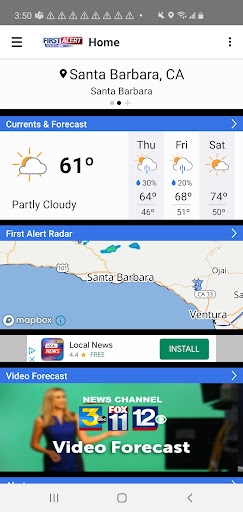 Android application KEYT-KKFX First Alert screenshort