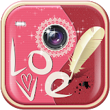 Love Text on Photo icon