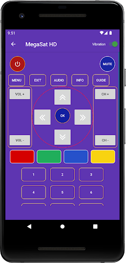 Remote for Megasat 720Hd Screen 2