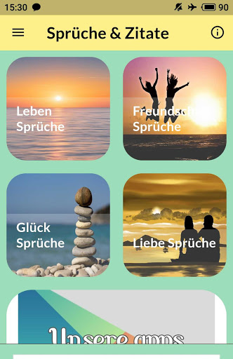 Android application Sprüche & Zitate screenshort