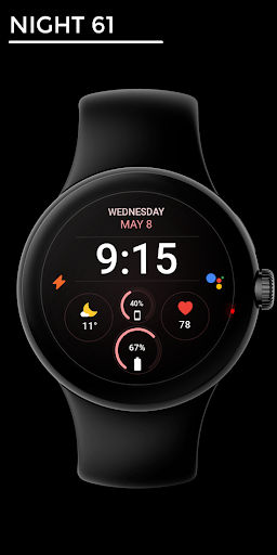 Night 61 - watch face screenshot 0