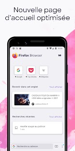 Le navigateur sécurisé Firefox Capture d'écran