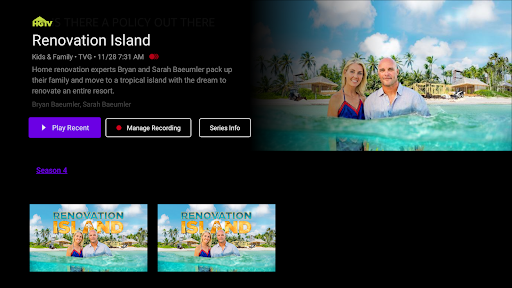 Screenshot of Omni Fiber TV