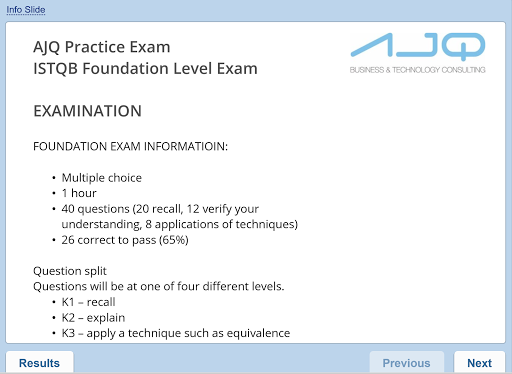 ISTQB - CTFL Practice Exam 1.0