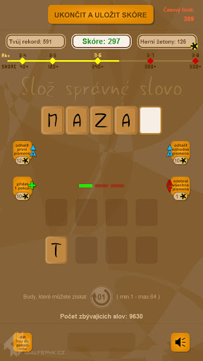 Android application Slož slovo screenshort