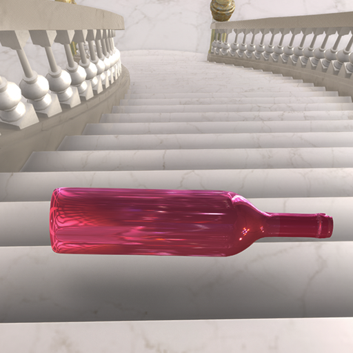 Bottle on Stairs: Rolling Down logo