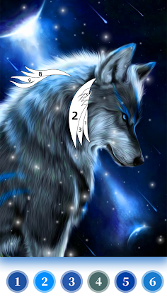 Wolf Coloring Book Color Game - Screenshot 2