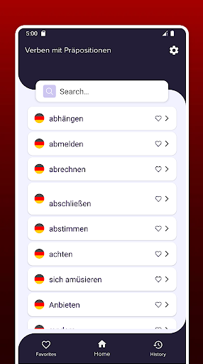 Verben mit Präpositionen Screen 2