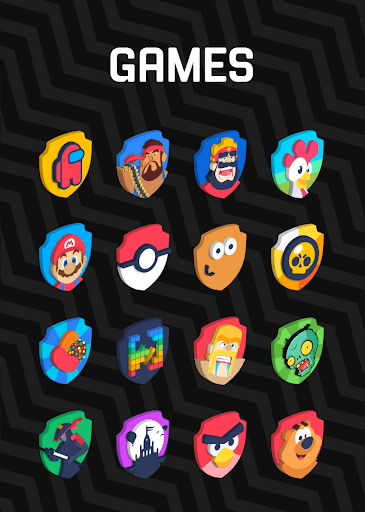 Screenshot of 3D Shield - Icon Pack