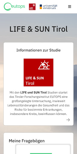 Android application LIFE & SUN Tirol screenshort