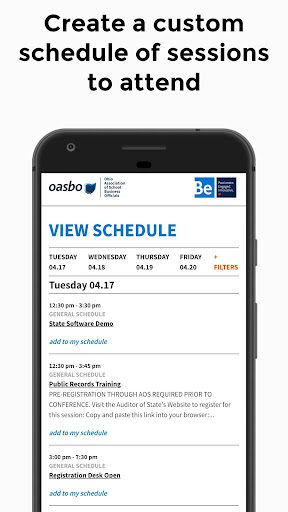 OASBO Events Screen 2