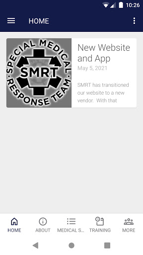 Android application Special Medical Response Team screenshort