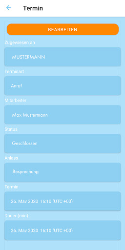 eEvolution CRM App Screen 3