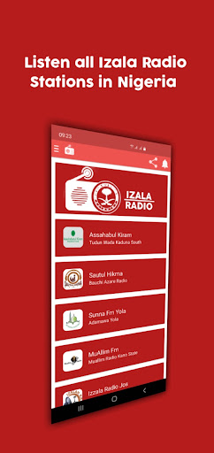 Android application Izala Radio Nigeria screenshort
