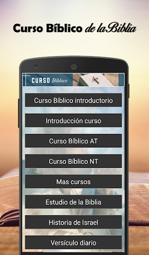 Android application Curso Bíblico de la Biblia screenshort