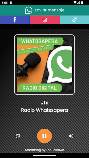 Android application Radio Whatssapera screenshort