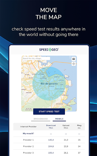 Screenshot of Speed Test by SPEEDGEO