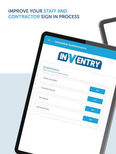 Android application InVentry Questionnaires screenshort