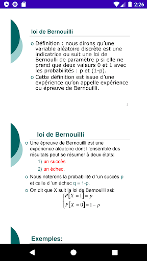 Android application Economie Et Gestion Semestre 3 screenshort