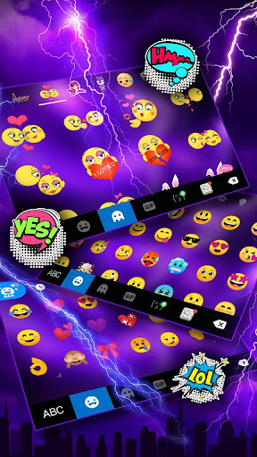 Lightning Flash Sky Theme Screen 3