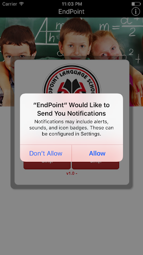 End Point Language Schools Screen 2